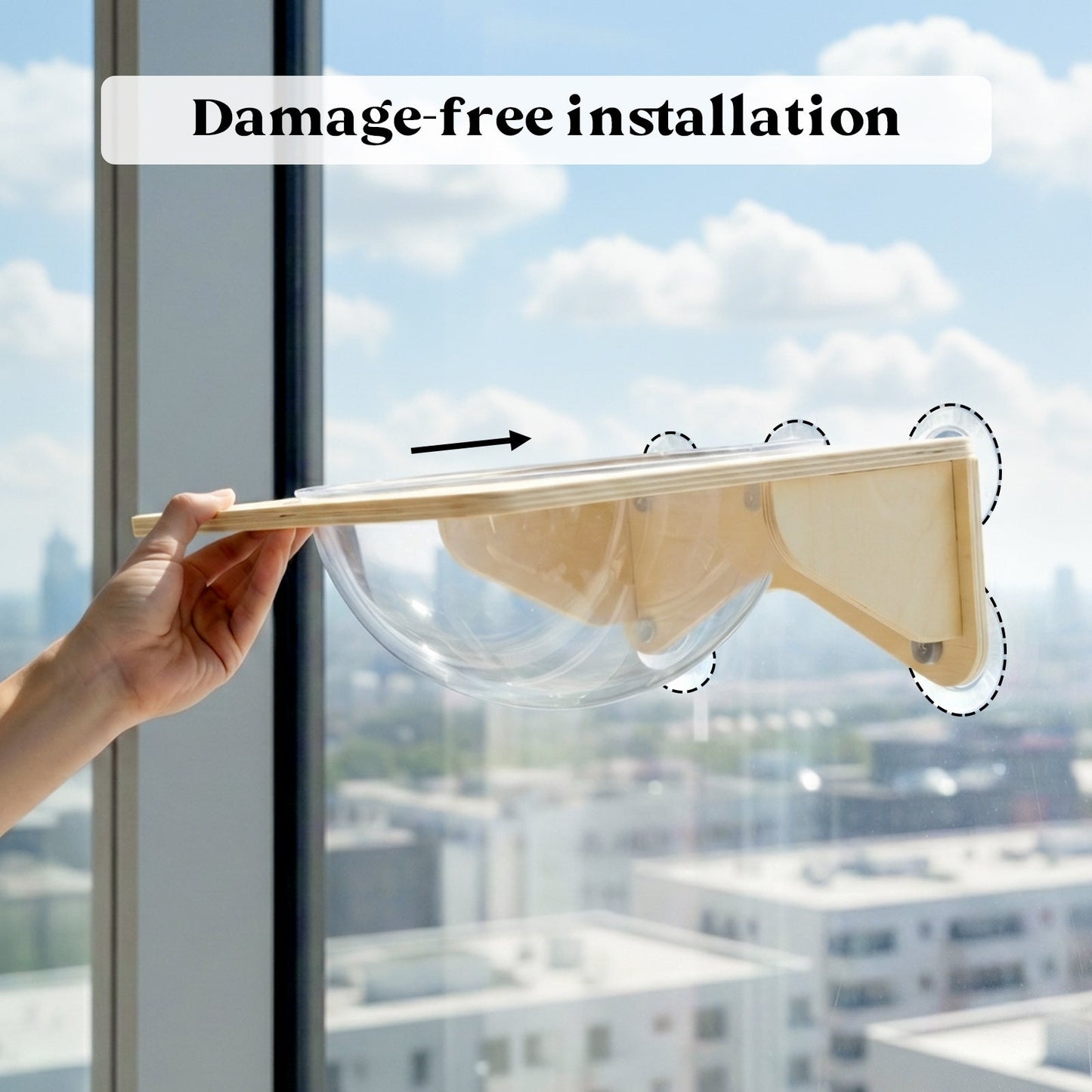 Cat Window Perch Suction Cup Hammock