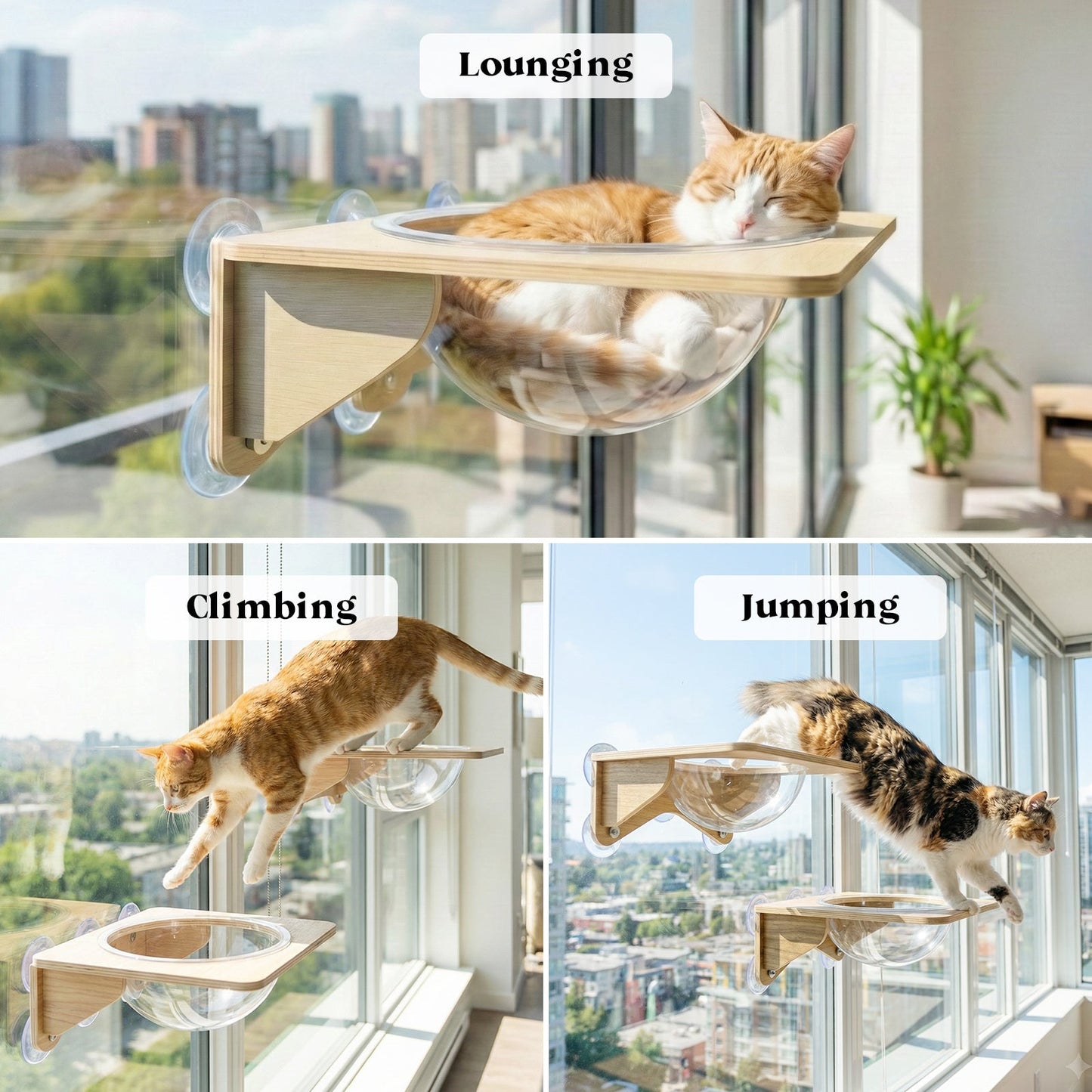 Cat Window Perch Suction Cup Hammock