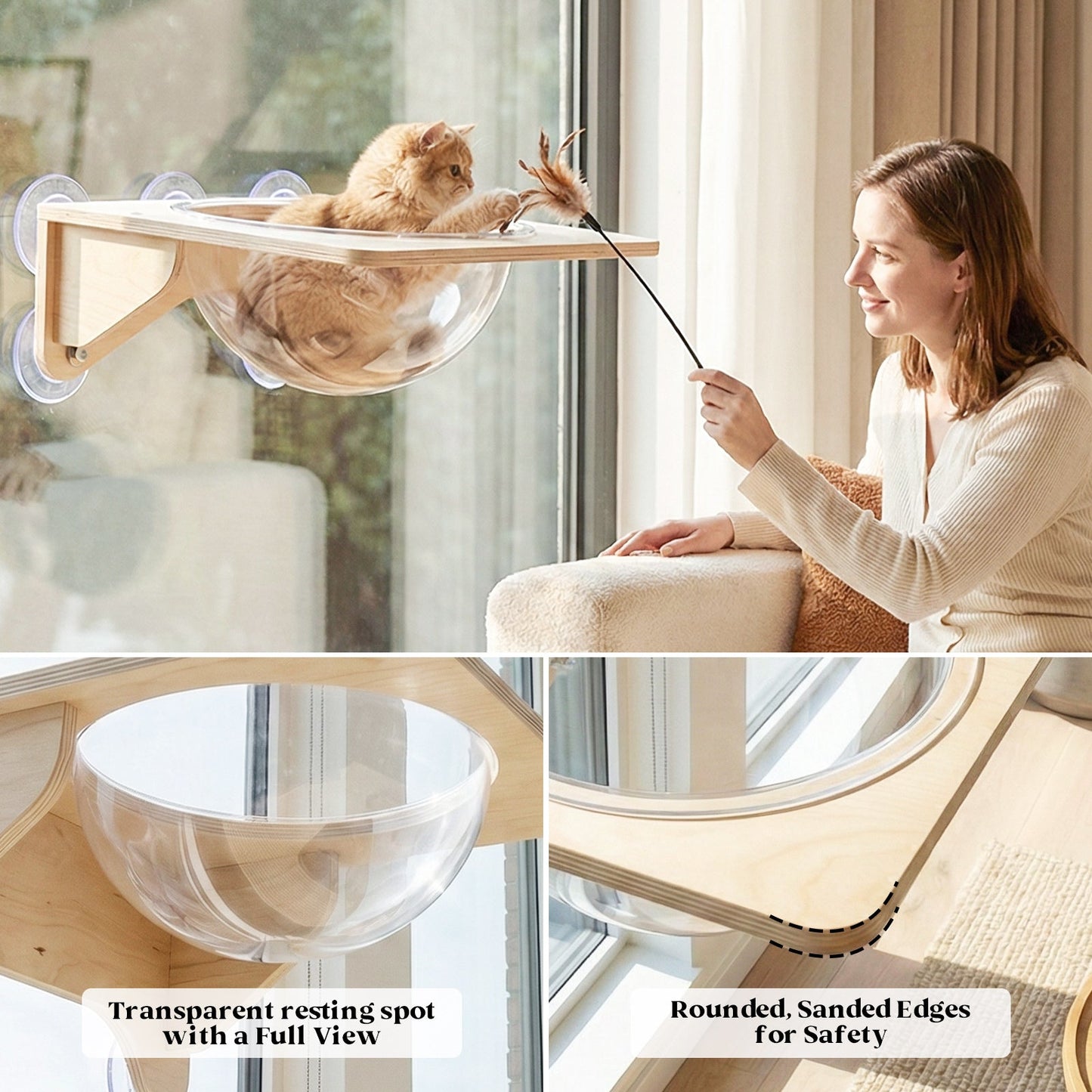 Cat Window Perch Suction Cup Hammock