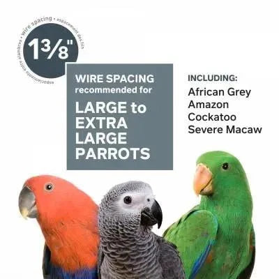 Prevue Silverado Macaw Bird Cage, 46"x36"x78 3/4"